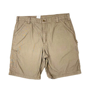 Carhartt B147 - Loose Fit Canvas Utility Work Shorts Tan Khaki Men's Size 40x10